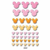 Disney Adhesive Tiles - Pink and Orange Mickey Icon, CLEARANCE