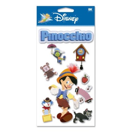 EK Success Disney - 3D Stickers - Pinocchio, CLEARANCE