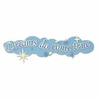 EK Success Disney Collection Title Stickers - Dreams Do Come True