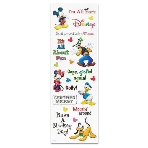 EK Success - Disney Phrase Stickers - Mickey, CLEARANCE