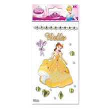 EK Success - Disney - Princess Collection - 3 Dimensional Stickers - Belle, CLEARANCE