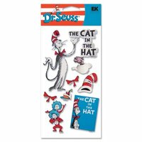 EK Success Dr. Seuss - 3D Dimensional Stickers - Cat in the Hat, CLEARANCE