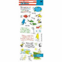 EK Success Dr. Seuss - Stickers - One Fish Two Fish Phrases, CLEARANCE