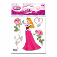 EK Success - Disney Princess Collection - 3 Dimensional Stickers - Sleeping Beauty with Rose, CLEARANCE