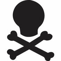 EK Success - Paper Shapers - Medium Punch - Skull 'N Bones