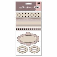 EK Success - I Do Collection - Sticko - Ribbon and Sliders - Whimsy, CLEARANCE