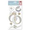 EK Success - Jolee's Boutique Jumbo Stickers - I Do Wedding Collection - The Rings, CLEARANCE