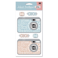 EK Success - Jolee's Boutique Jumbo Stickers - I Do Wedding Collection - The Wedding Camera, CLEARANCE