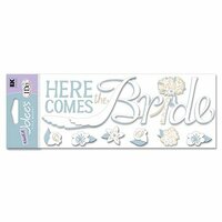 EK Success - Jolee's Boutique Title Wave Stickers - I Do Wedding Collection - Here Comes The Bride, CLEARANCE