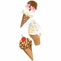 EK Success - Jolee's By You  Slims - Dimensional Stickers - Ice Cream