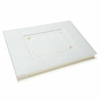 Martha Stewart Crafts - Album - Note Card Guest Book - White