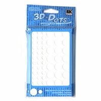 3-D-Dots - Adhesive Foam Discs - White - 1/8" Thick