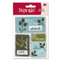 EK Success - Inspirables - Life Collection - Canvas Labels Stickers