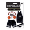EK Success - Pep Rally Dimensional Stickers - Basketball - Black, CLEARANCE