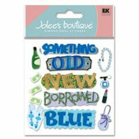 EK Success - Jolee's Boutique - Dimensional Stickers - Something Blue