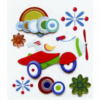 EK Success - Jolee's Boutique - Dimensional Stickers - Aero Plane, CLEARANCE