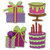 EK Success - Jolee&#039;s Boutique - 3 Dimensional Stickers - Bday Cakes and Presents