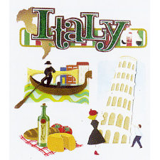 EK Success - Jolee's Boutique - Dimensional Stickers - Italy