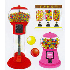 EK Success - Jolee's Boutique - Dimensional Stickers - Bubblegum Machines