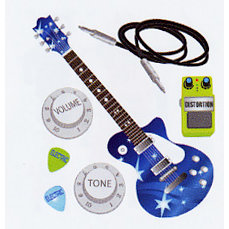 EK Success - Jolee's Boutique - Dimensional Stickers - Electric Guitar