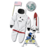 Jolee's Boutique Le Grande  Stickers - Man on Moon