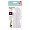 EK Success - Jolee's Boutique Le Grande  Dimensional Stickers - Graduation Collection - Cap and Gown - White