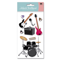 EK Success - Jolee's Boutique Le Grande Stickers - Rock and Roll, CLEARANCE