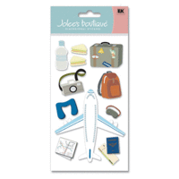 EK Success - Jolee's Boutique Le Grande Stickers - Plane Trip, CLEARANCE