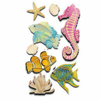 EK Success - Jolee's Boutique Le Grande Dimensional Stickers - Fish and Coral
