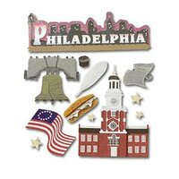 Jolee's Boutique Destination Stickers - Philadelphia