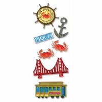 EK Success - Touch of Jolee's Dimensional Stickers  - San Francisco