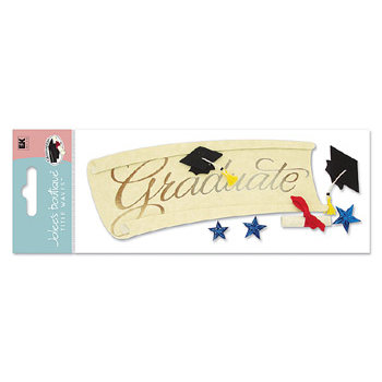 EK Success - Jolee's Boutique Dimensional Stickers - Graduation Collection - Title Waves - The Graduate