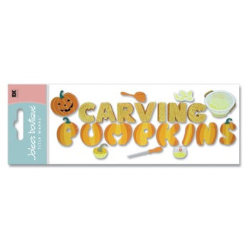 EK Success - Jolee's Boutique - Halloween - Dimensional Stickers - Title - Carving Pumpkins