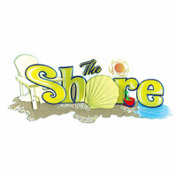 EK Success - Jolee's Boutique - 3 Dimensional Title Stickers - On The Shore