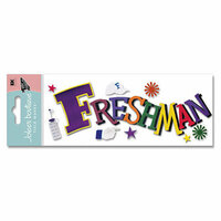 EK Success - 3-D Dimensional Title Stickers - Pep Rally Collection - Freshman, CLEARANCE