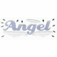 EK Success - Jolee's Boutique - Title Waves - Dimensional Stickers - Angel Title, CLEARANCE