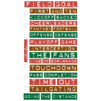 Sticko Label Lingo Stickers - Football, CLEARANCE