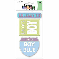 EK Success - Sticko Phrase Café - Metal Signs - Baby Boy, CLEARANCE