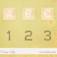 Digital Element Kit - Cool Spring Day - Alphabet