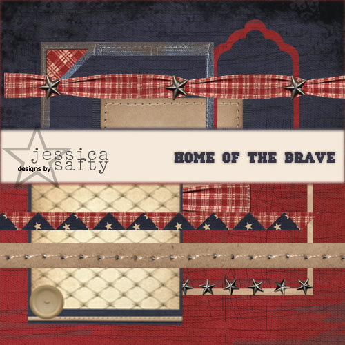 E-Kit Elements (Digital Scrapbooking) - Home of the Brave 3