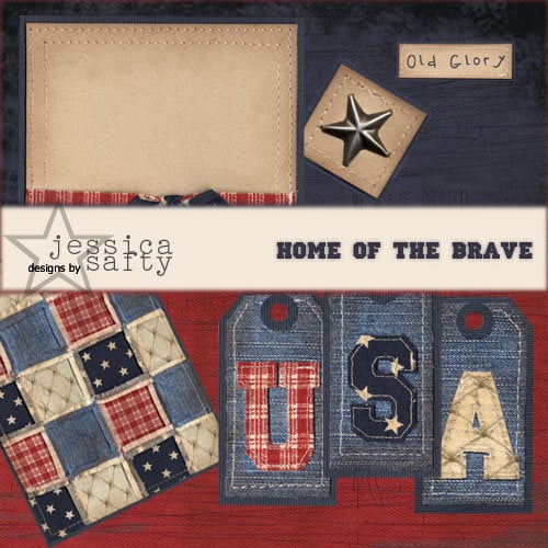 E-Kit Elements (Digital Scrapbooking) - Home of the Brave 4