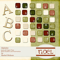 Digital Element Kit - Noel - Alphabet