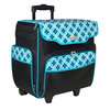 Everything Mary - Rolling Papercraft Tote - Black and Teal