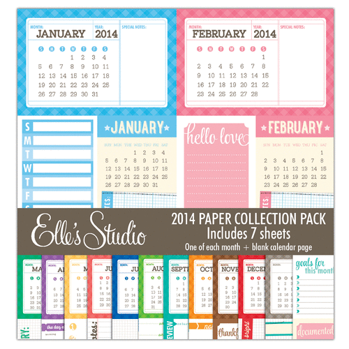 Elle's Studio - 2014 Collection - 12 x 12 Paper Pack