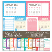 Elle's Studio - 2014 Collection - 12 x 12 Paper Pack
