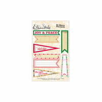 Elle's Studio - Be Merry Collection - Christmas - Paper Tags - Pennants