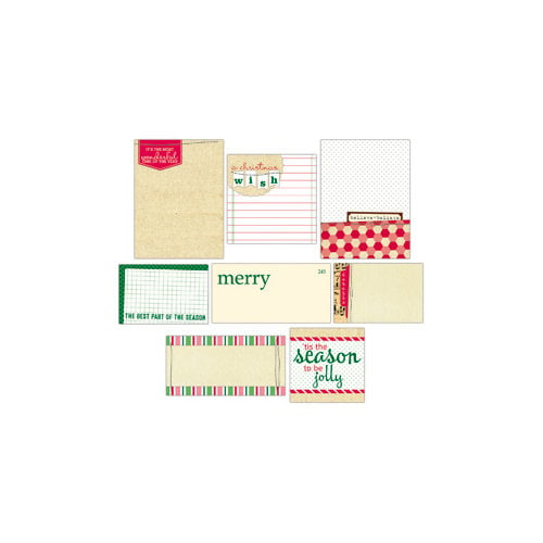 Elle's Studio - Be Merry Collection - Christmas - Journaling Tags