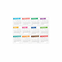 Elle's Studio - 3 x 3 Tags - 2013 Chic Calendars - Brights
