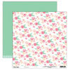 Elle's Studio - Cienna Collection - 12 x 12 Double Sided Paper - Flowers