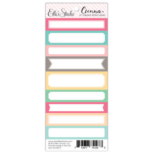 Elle's Studio - Cienna Collection - Lil' Snippets - Blank Labels